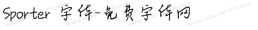 Sporter 字体字体转换